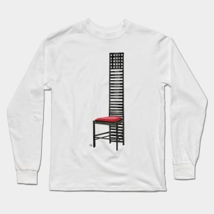 The Hill House Chair - Watercolor painting Long Sleeve T-Shirt